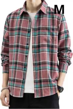 匿名配送❣️ メンズ　チェックシャツ　M