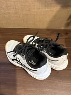 ASICS バレーボールシューズ 19センチ　ホワイト/ブラック