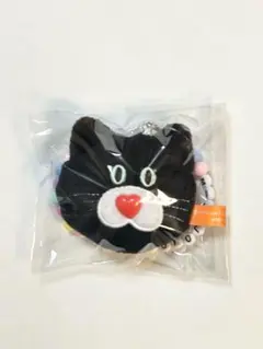 mojojojo　ビーズチェーン付きフェイスマスコット2　黒猫　①