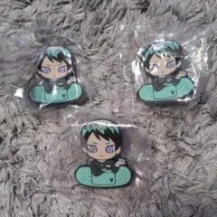 鬼滅の刃　愈史郎　キャラばんちょうこうヘアクリップガチャ　３個セット