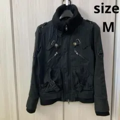 ブラックミリタリージャケット　Mサイズ