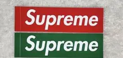 新品　Supreme Box Logoステッカー 緑赤