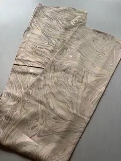 美品＊ 小紋 単衣 現代の名工 薗部正典 墨流し 格子 源氏香 ※