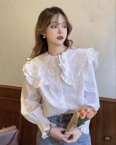 パフスリーブ 長袖 シャツ