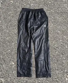 00's adidas ナイロンパンツ　ワイドストレート　トラック　ブラック