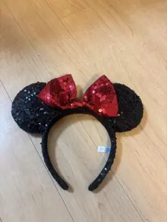 ディズニー　ミニーちゃんカチューシャ　スパンコール
