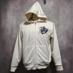 ※訳あり※ シミ汚れあり 【和柄】　 裏起毛 パーカー