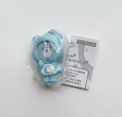 ケアベア フォトフレームマスコット ベッドタイムベア 青 水色 ガチャガチャ