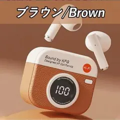 イヤホン　イヤフォン　ブルトゥース　レトロカメラ型　カメラ型　ワイヤレス　めのサムネイル