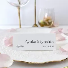 ˗ˏˋ NEW ˎˊ˗　席札_24　横長　ウェディング　結婚式　席札　かわいい