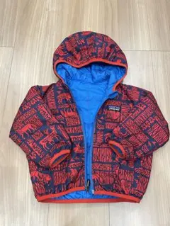 パタゴニア リバーシブル パーカー アニマル 動物 キッズ used