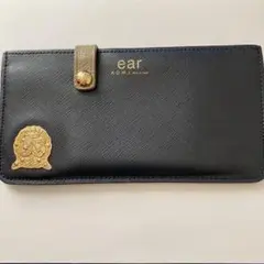 美品 ADMJ パピヨネ コラボ 長財布 スター レザー ブラック 美品 ADMJ パピヨネ コラボ 長財布 スター レザー ブラック