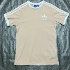 アディダスオリジナルスリンガーTシャツくすみ系ピンク韓国系ヴィンテージ古着