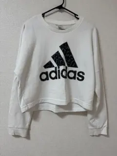 adidas クロップドスウェット ホワイト