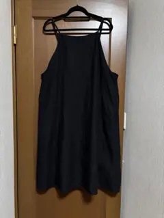 サマンサモスモス　リネンキャミワンピース　ダークネイビー