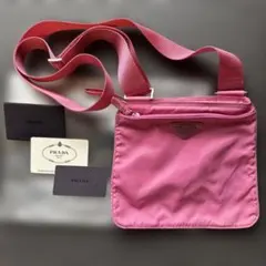 PRADA　【新品 正規品】プラダ　ショルダーバッグ　ピンク　レア　B7372 PRADA プラダ ショルダーバッグ ピンク ナイロン B7372【472】HG