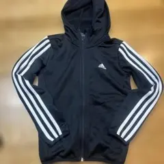 【美品】adidas ブラック パーカー J140
