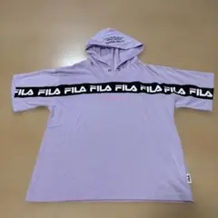 FILA フード付きラベンダーTシャツ