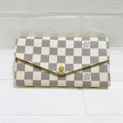 使用感少なめ ルイヴィトン アズール ポルトフォイユサラ 長財布