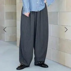 studioCLIP タック ギャザー ワイド パンツ