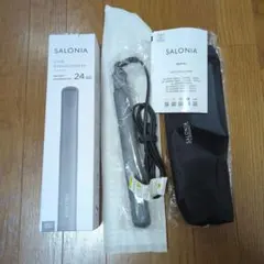 (新品未使用)SALONIA ヘアストレートナー ブラック 24mm