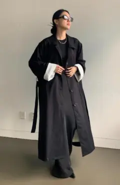 Studio Doe グレー トレンチコート M Studio Doe グレー トレンチコート M - メルカリ