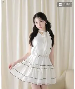 Mmeeme Peplum tulletrench mini onepiece - メルカリ