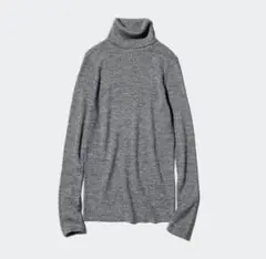 UNIQLO エクストラファインメリノリブタートルネックセーター 3XL グレー