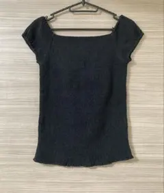 ラグナムーン　ブラック　カットソー　半袖