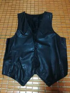 レザー ブラック ベスト