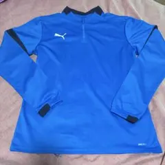 PUMA ハーフジップウェア XL 青