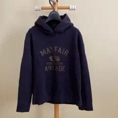 【Green Label Relaxing】 裏起毛ネイビーパーカー