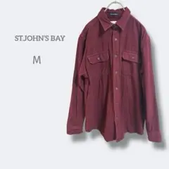 3182【M】クラシックフィット フランネルシャツ スエードシャツ　コットン