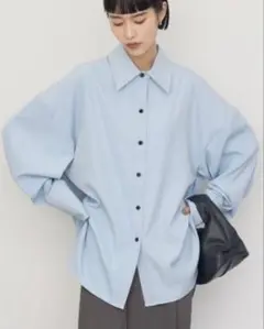 ブルー シャツ レディース