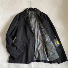 【新品】アルマーニエクスチェンジ　テーラードジャケット　カモフラ　2XL 黒