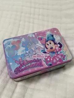 ディズニーランド　パルパルーザ　ミニーのファンダーランド　お菓子缶　空き缶