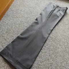 【美品】ONLY グレー ストライプ スラックス