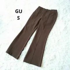 GU ジーユー　ブラウン　 スラックスパンツ　 S　ストレッチ
