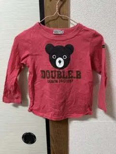 【最終値下げ】DOUBLE.B 赤 長袖 Tシャツ 100 ミキハウス