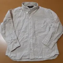 COMME CA ISM ベージュ ボタンダウンシャツ 90