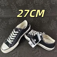 新品converse ct70 黒 ローカット チャックテイラー 27CM