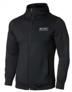 UA ニット フルジップフーディー LG ブラック