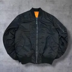 ALPHA MA-1 ブラック　フライトジャケット L リバーシブル