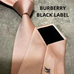 BURBERRY BLACK LABEL ネクタイ ピンク ホースロゴ ソリッドのサムネイル