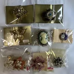 美しいブローチ9点セット
