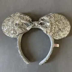 ディズニー カチューシャ スパンコール シルバー