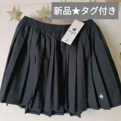 ブラックプリーツスカート QT WXJE01 65-69