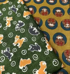 和柄　2枚セット　生地　はぎれ