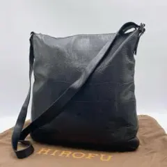 ✨️極美品✨️ヒロフ ヴィータ レザーショルダーバック シボ革 Hロゴ