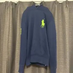 【Ralph Lauren】 big ponyパーカー紺sサイズ